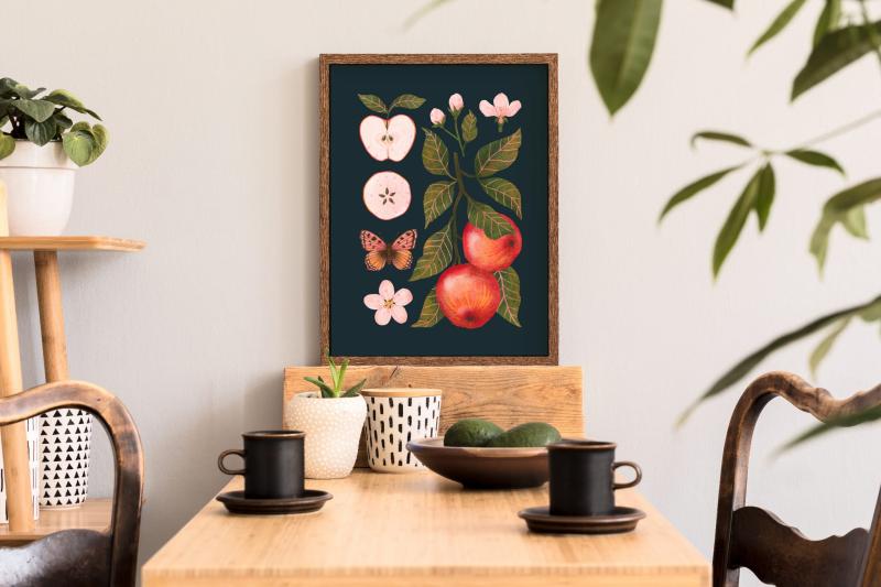 Jabłka granat kuchnia.jpg