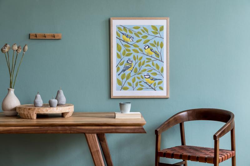 Sikorki turkusowa ściana.jpg