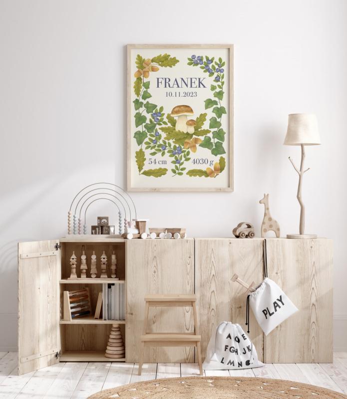 Metryczka leśna pokój dziecięcy.jpg