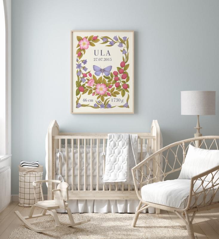 Plakat metryczka kwiatki nr łóżkiem (1).jpg