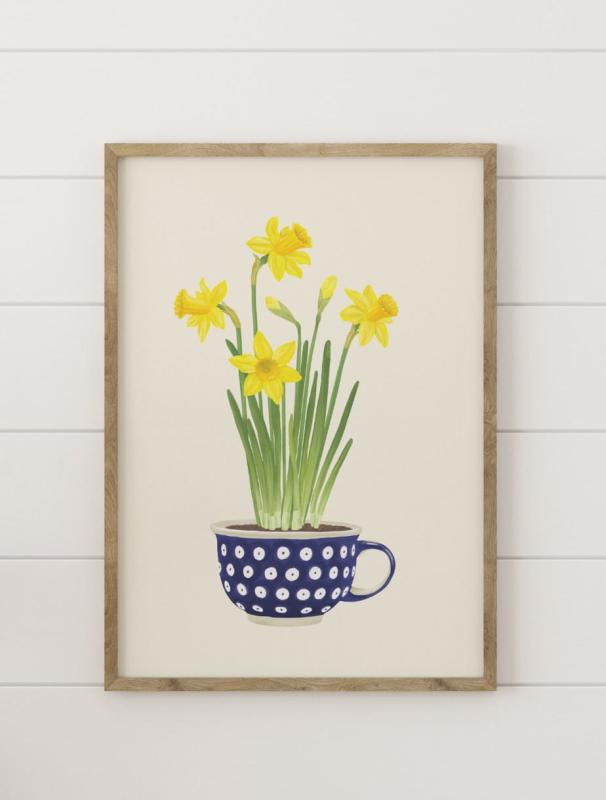 Narcyzy plakat botaniczny boazeria.jpg