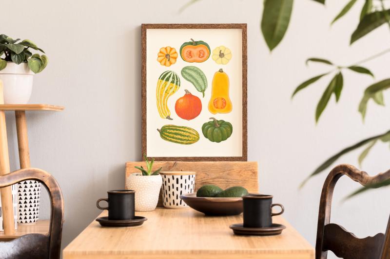 Plakat dynie wystrój kuchenny.jpg